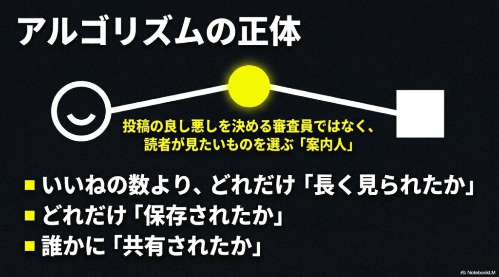 インスタのアルゴリズムが変わった：アルゴリズムは投稿の良し悪しを決める審査員ではなく、読者が見たいものを選ぶ案内人