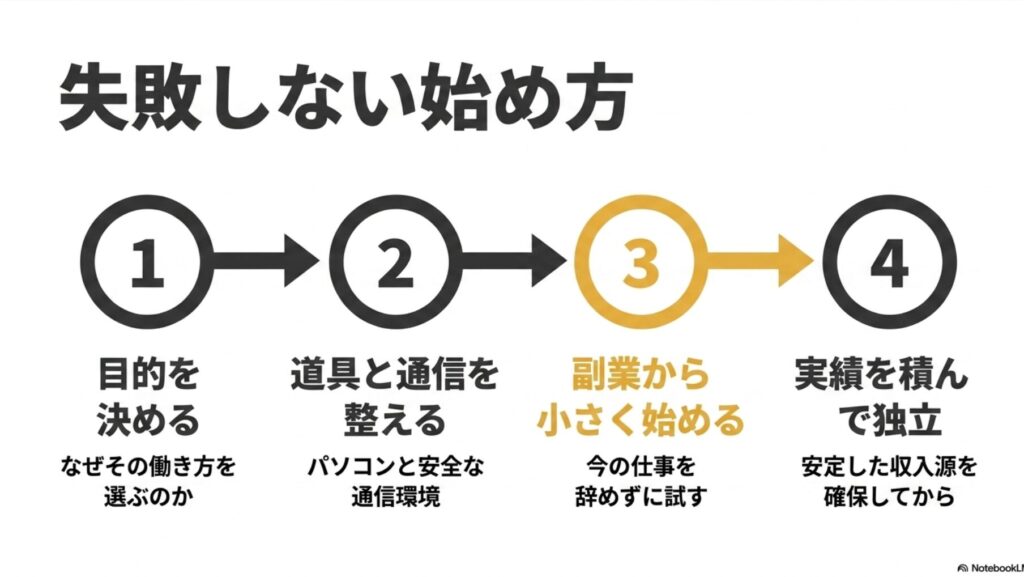 ノマドワーカーとは？意味と働き方やメリット・デメリットを完全解説 : 目的決定から道具の準備、副業での実績作りを経て独立するまでのノマドワーカーの始め方4ステップ